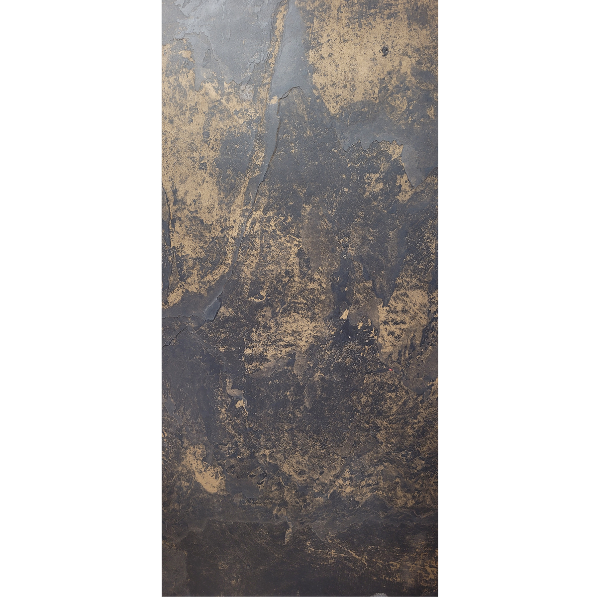 Pizarra negra dorada
